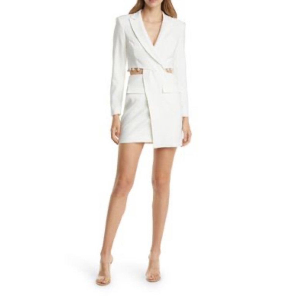 NWT Lavish Alice White Blazer Dress